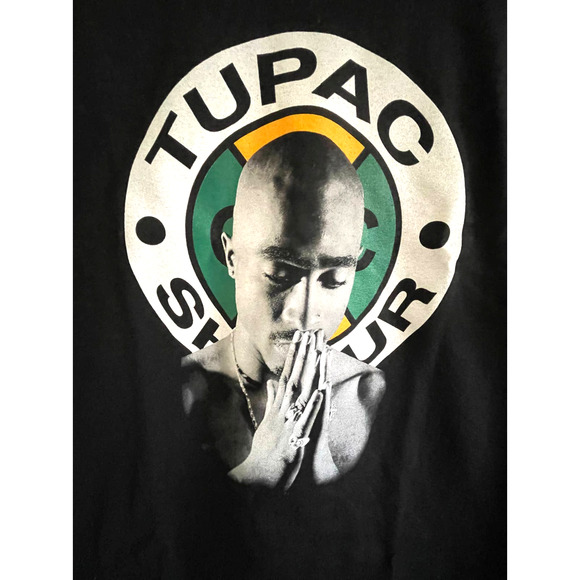 Rare Cross Colours X Tupac Shakur Prayer Men's Medium Tee 2pac T-Shirt Retro NEW - Picture 1 of 5